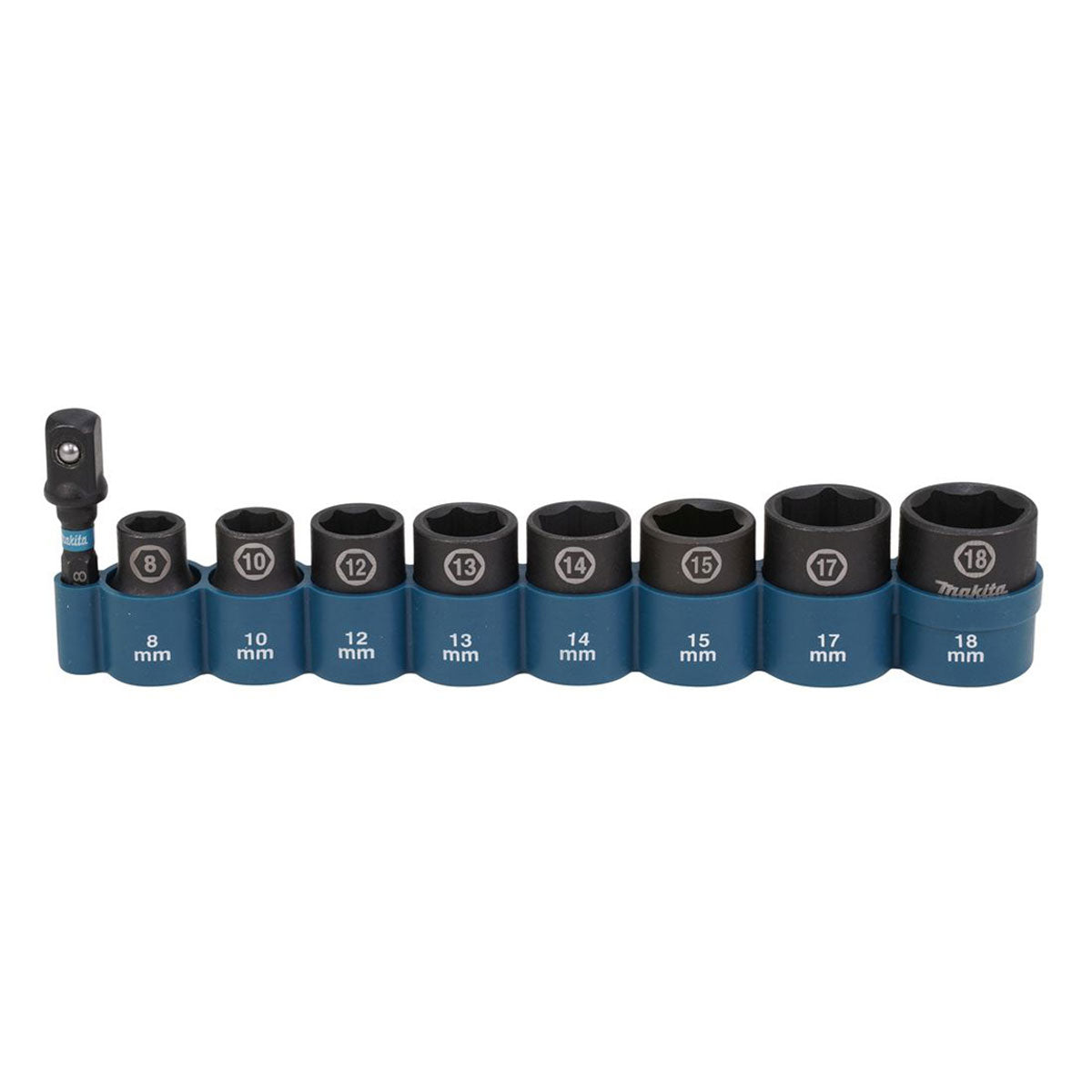 Makita E-16639 3/8" Square Drive Black Impact Socket Set Of 8 Piece