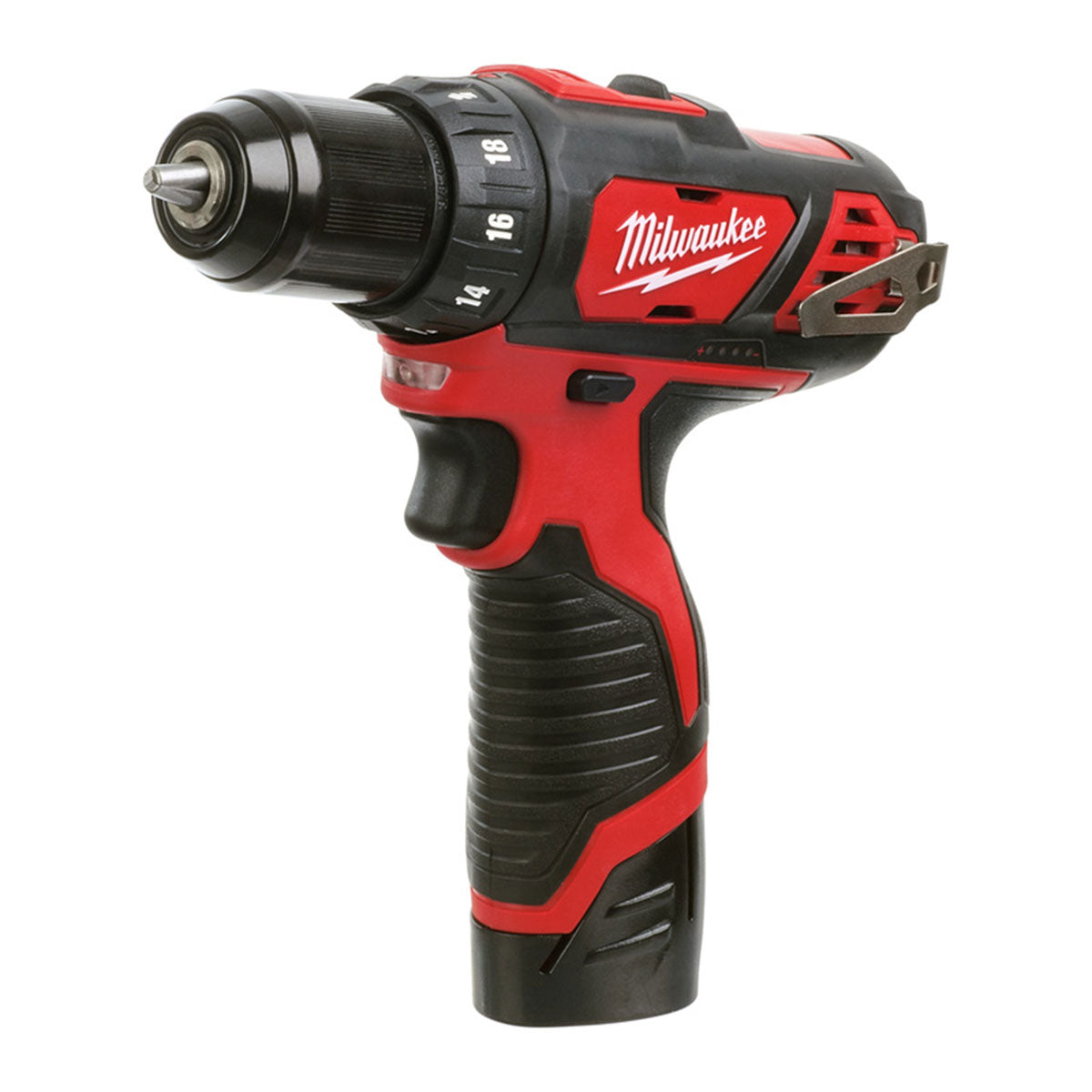 Milwaukee M12BDD-202C 12V Sub Compact Drill Driver with 2 x 2.0Ah Battery Charger & Case 4933443891