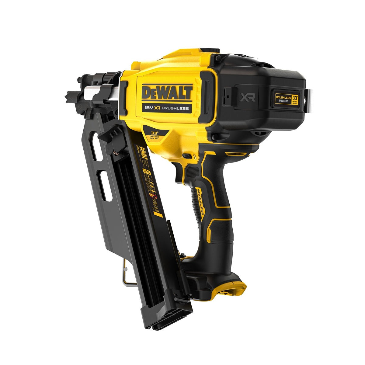 Dewalt DCN930N 18V XR Brushless 90mm First Fix Framing Nailer with 1 x 5.0Ah Battery Charger & Bag