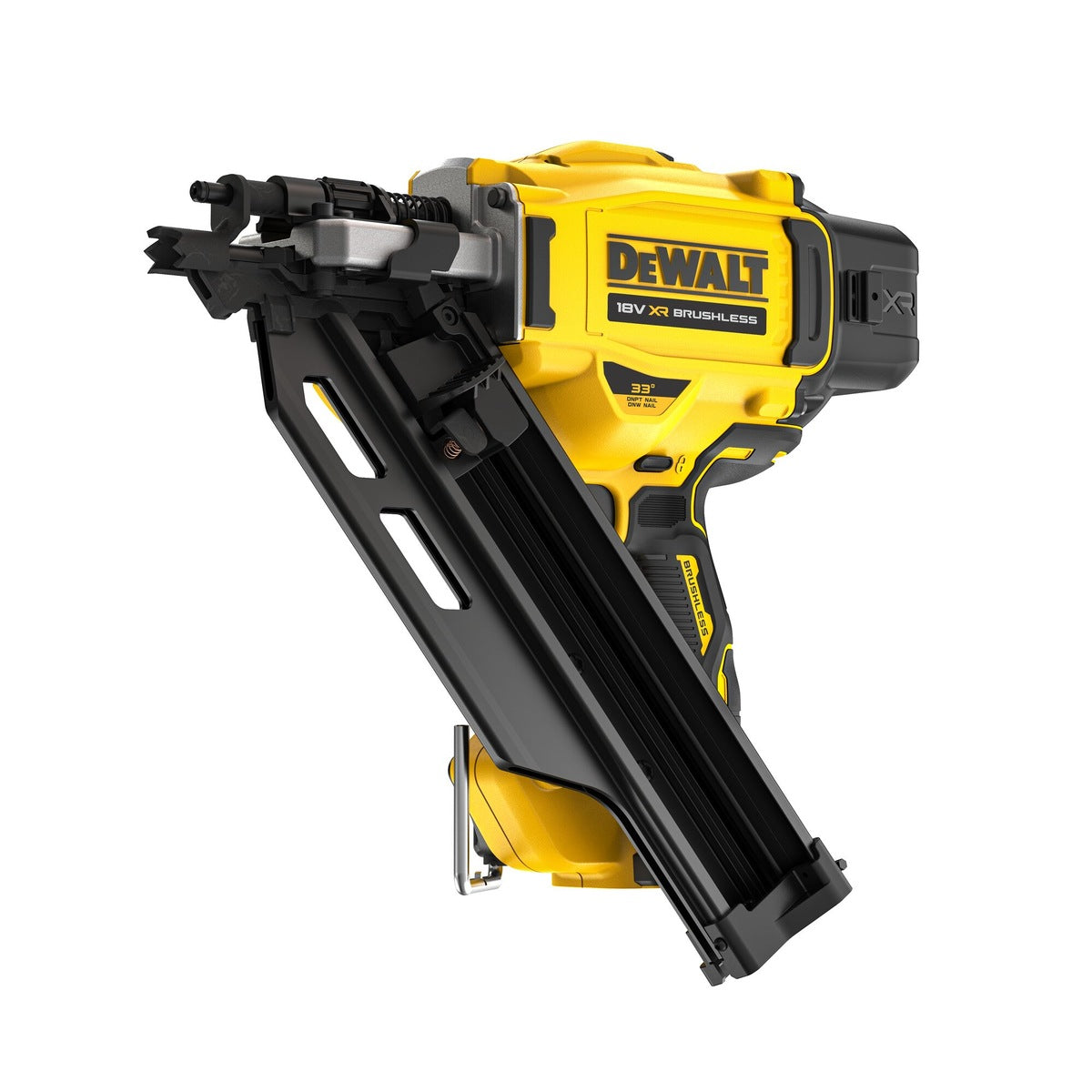 Dewalt DCN930N 18V XR Brushless 90mm First Fix Framing Nailer with 1 x 5.0Ah Battery Charger & Bag