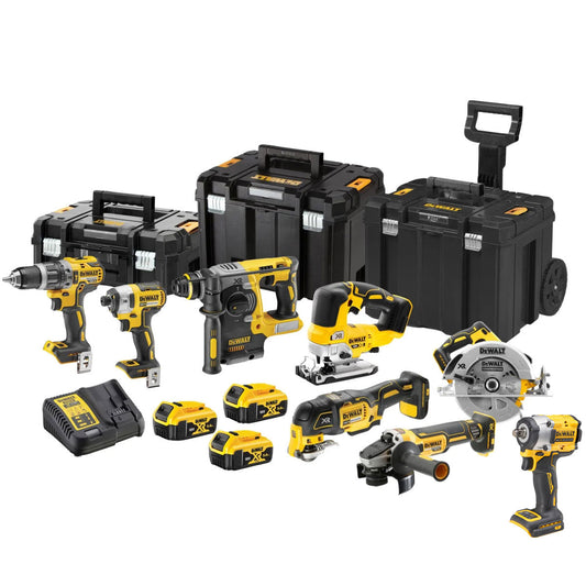 Dewalt DCK755P3T4T2 18V 8 Piece Brushless Power Tool Kit with 3 x 5.0Ah Battery Charger & Toolbox
