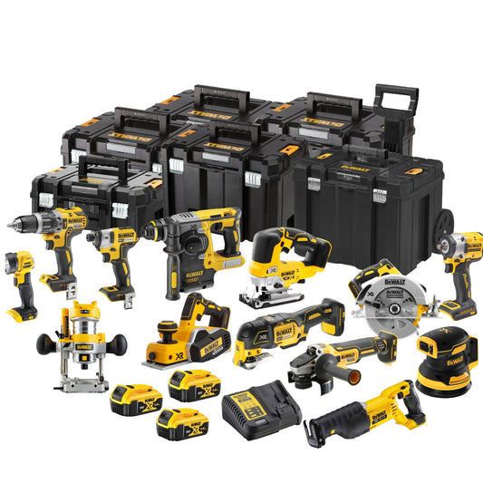 Dewalt DCK755P3T13 18V 13 Piece Power Tool Kit with 3 x 5.0Ah Battery Charger & Toolbox