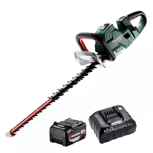 Metabo HS 18 LTX BL 65 18V Brushless 65cm Hedge Trimmer with 1 x 4.0Ah Battery & Charger