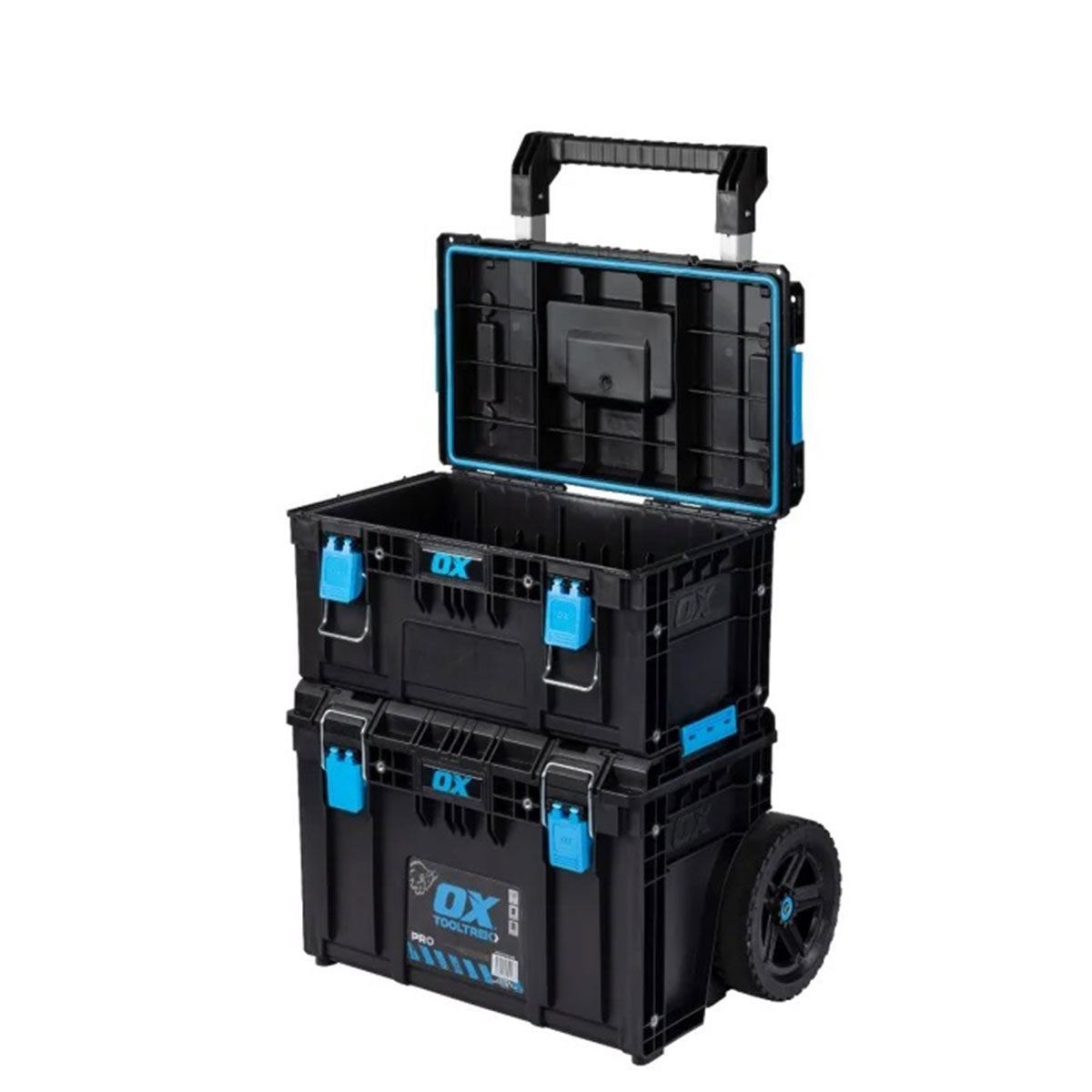 OX ToolTrek Pro Modular Storage System 3 Piece Set Heavy Duty with Wheeled OX-P600703 Item Condition Damaged Box
