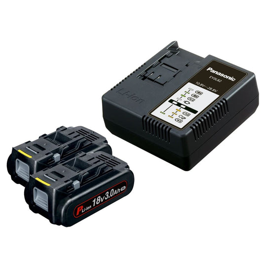 Panasonic PANC953B32 EYC954B32 18V Battery 2 x 3.0Ah Li-ion & Charger Kit
