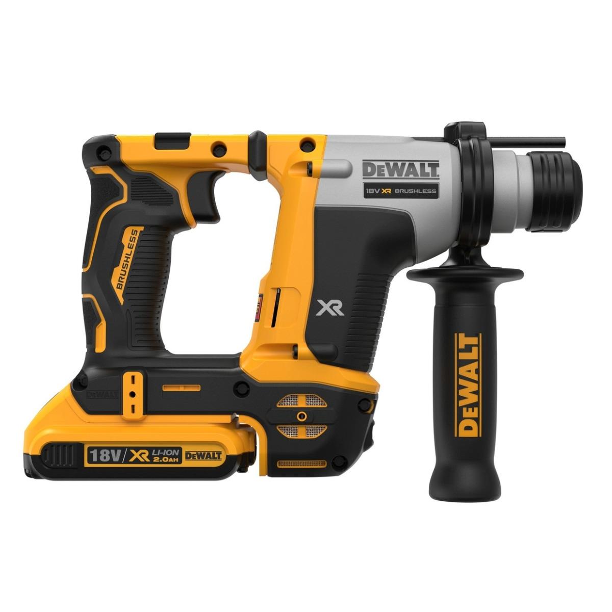 Dewalt DCH172D2-GB 18V XR Brushless SDS Plus Rotary Hammer Drill with 2 x 2.0Ah Battery, Charger & Carry Case