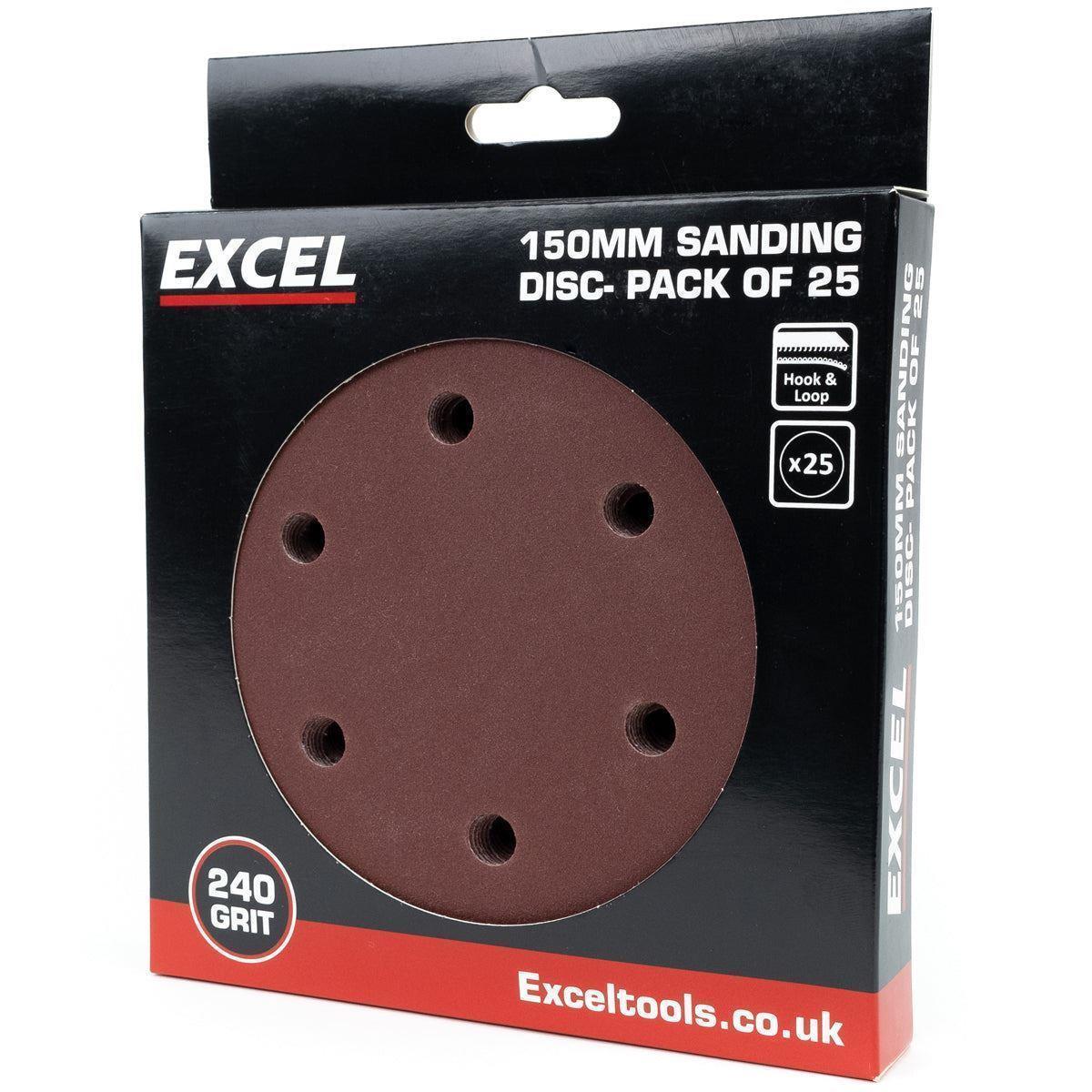 Metabo SXE 150-5.0 BL 150mm Brushless Random Orbital Sander 240V 615050380 with Sanding Disc 60G, 80G, 120G, 240G Pack of 100
