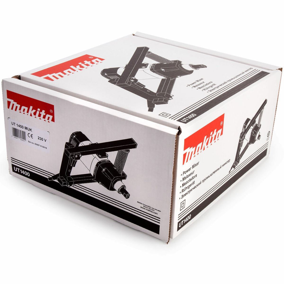 Makita UT1400/2 Single Variable Speed Paddle / Plaster Mixer up 50Kg 240V