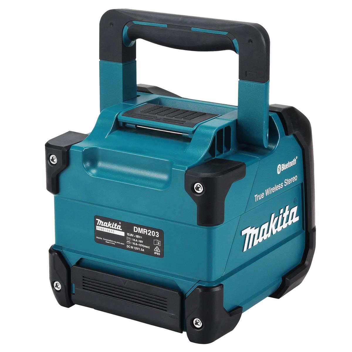 Makita DMR203 12Vmax - 18V / CXT - LXT Jobsite Bluetooth Speaker with 1 x 9.0Ah Battery & Charger