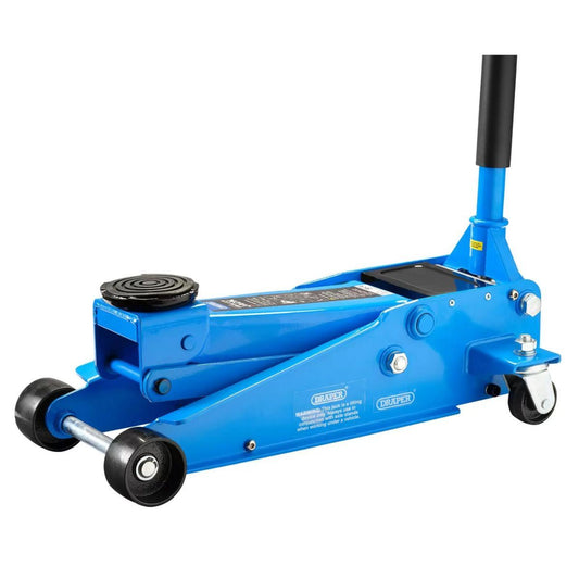 Draper TJ3HD/C Heavy Duty Trolley Jack with Twin Pistons 3 Tonne 16407