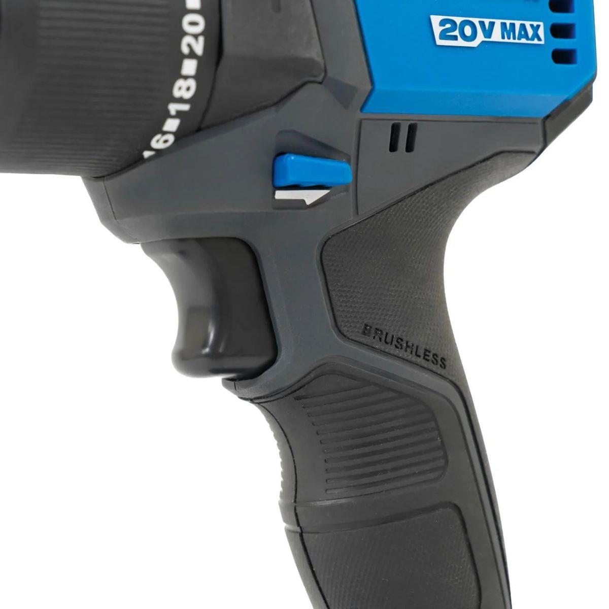 Hyundai S01-T2B 20V Cordless 65Nm Hammer Drill and 230Nm Impact Driver Brushless Kit With 2 x 2.0Ah Li-ion Batteries and 2A Charger