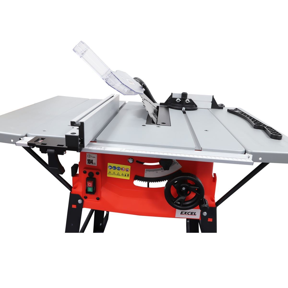 Excel 250mm Table Saw 240V/1800W with Legstand Side Extensions & Blade Item Condition Used