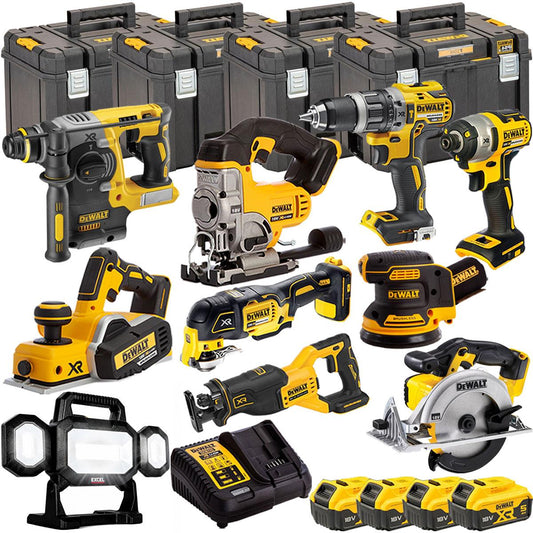 Dewalt DCK665P3T17 18V 10 Piece Power Tool Kit with 4 x 5.0Ah Batteries