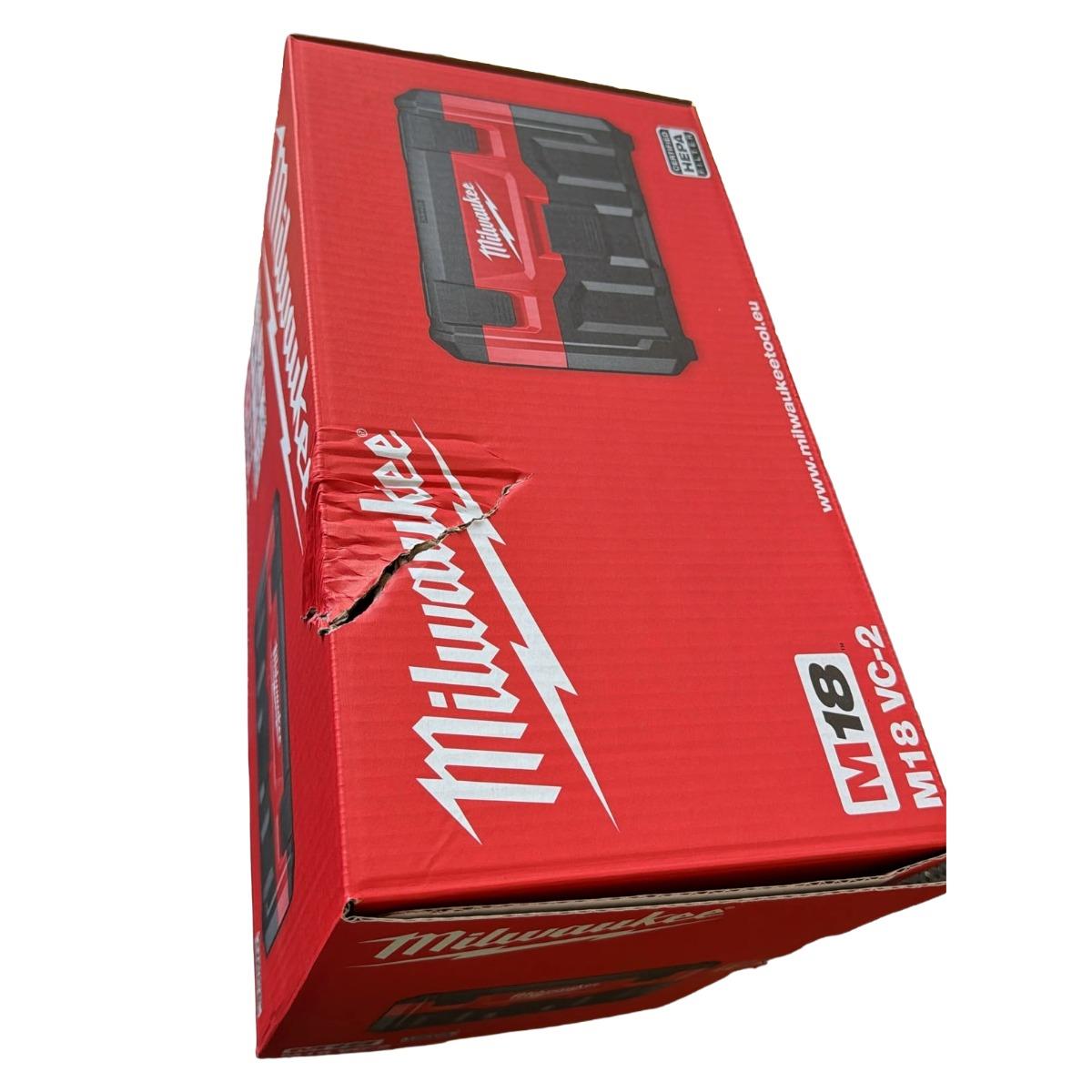 Milwaukee M18VC2-0 M18 18v Wet and Dry Vacuum cleaner Body only 4933464029 Item Condition Damaged Box
