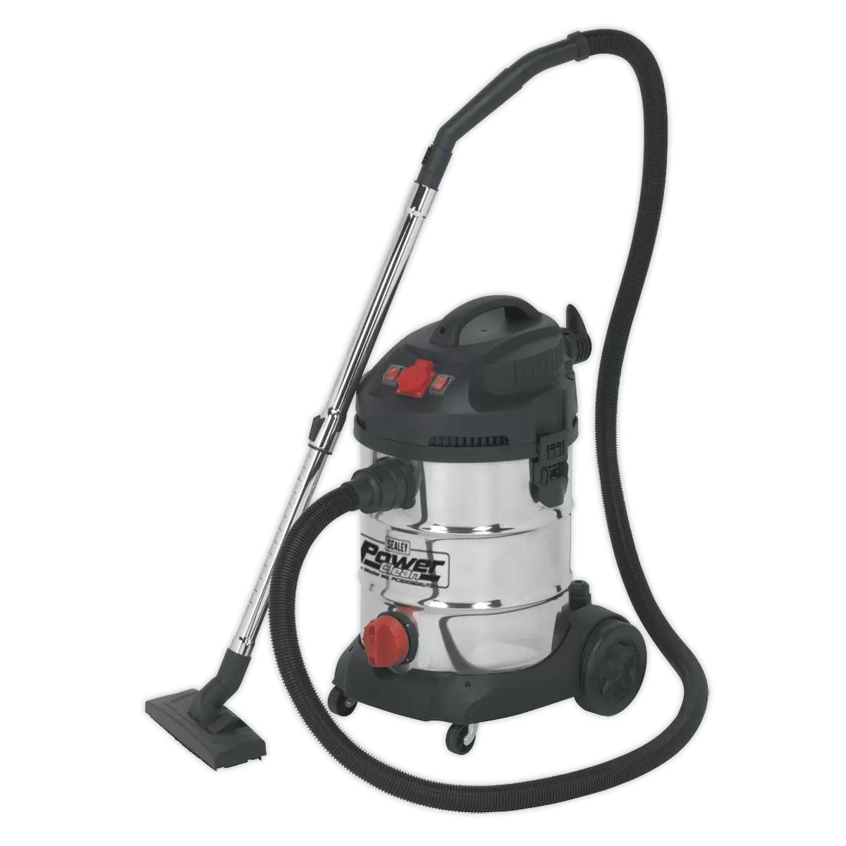 Sealey PC300SDAUTO Vacuum Cleaner Industrial 30ltr Stainless 230V/1400W
