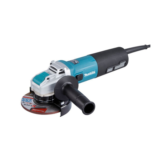 Makita GA5080RX05/2 125mm Corded Angle Grinder 240V Heavy-Duty Grinder for Precision Cutting & Grinding