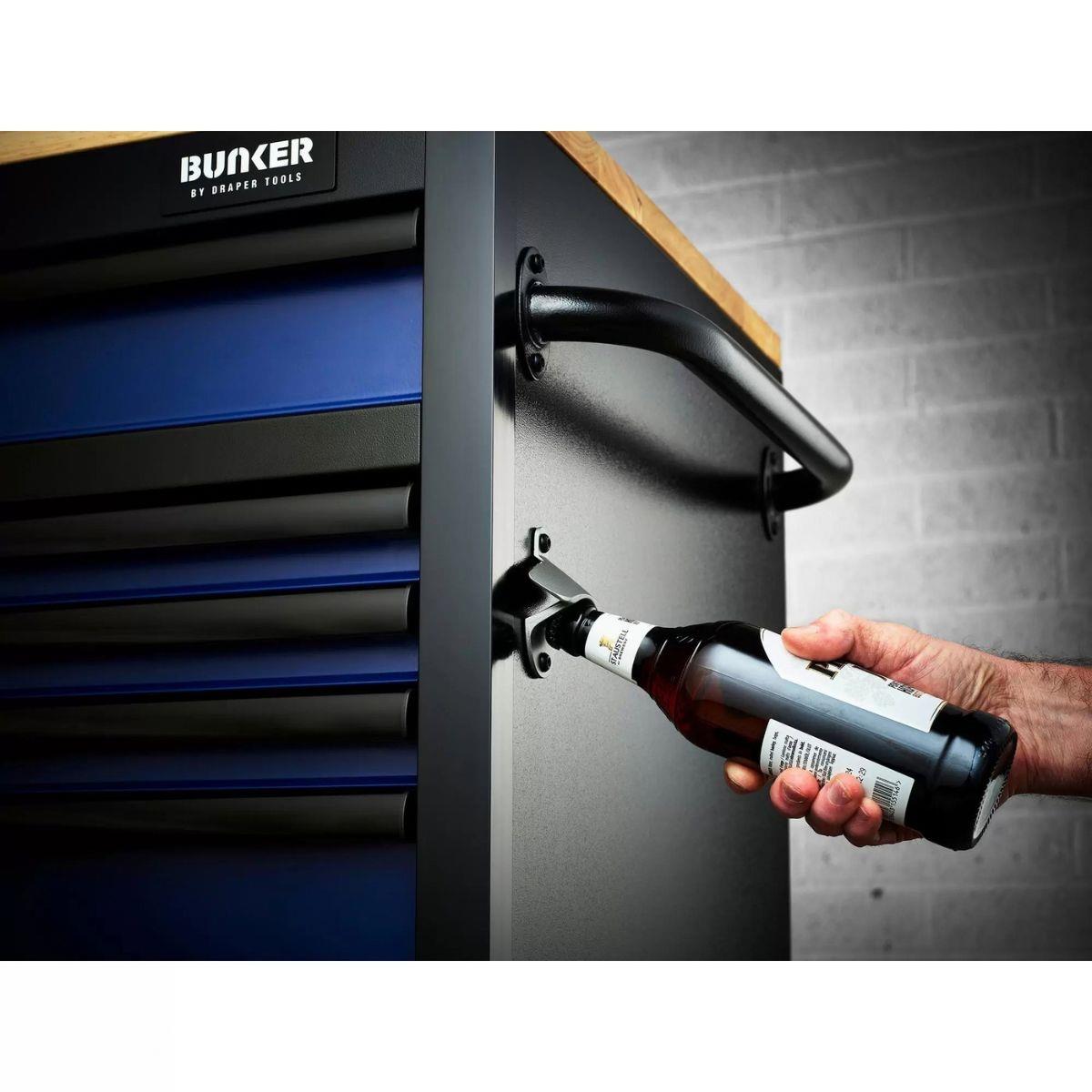 Draper B100-61B/FSC BUNKER 15 Drawer Workbench Roller Tool Cabinet 61 Inch Blue 27336