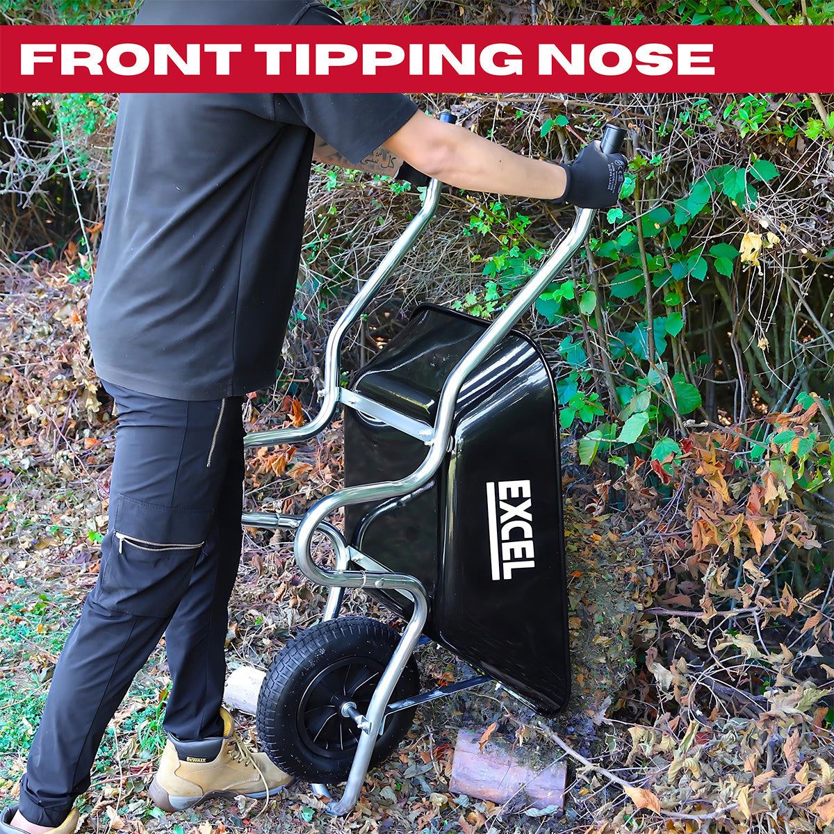 Excel 100L Wheelbarrow with Steel Tray Item Condition Box Opened Never Used - Collection Only