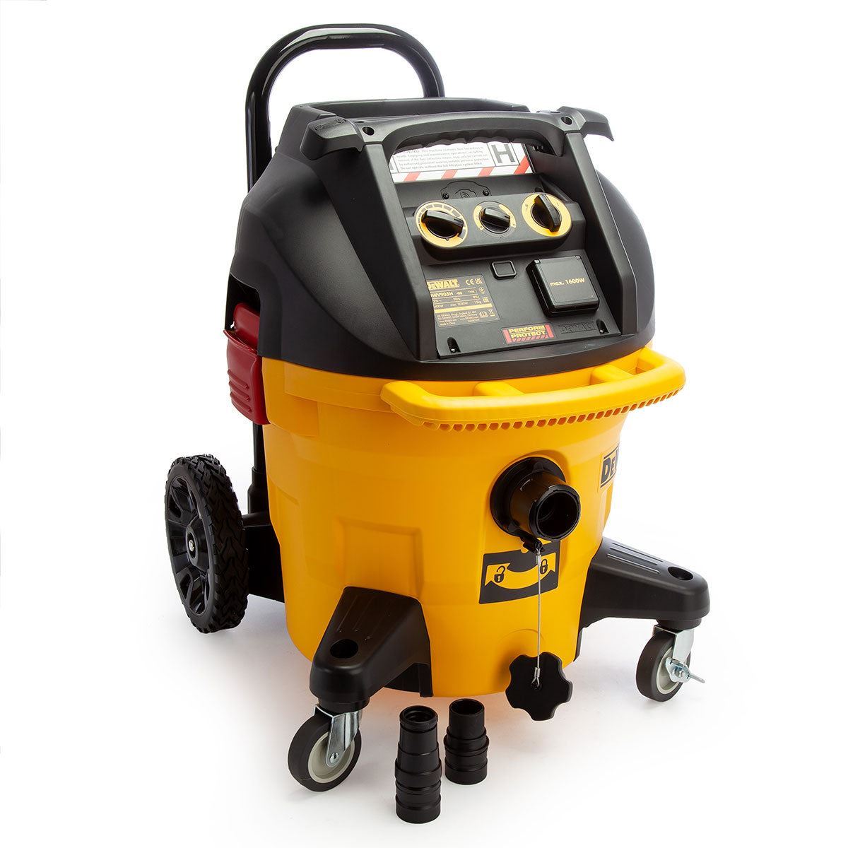 Dewalt DWV905H H-Class Wet & Dry Dust Extractor 38L 1400W/240V with DWV9350 Floor Cleaning Kit