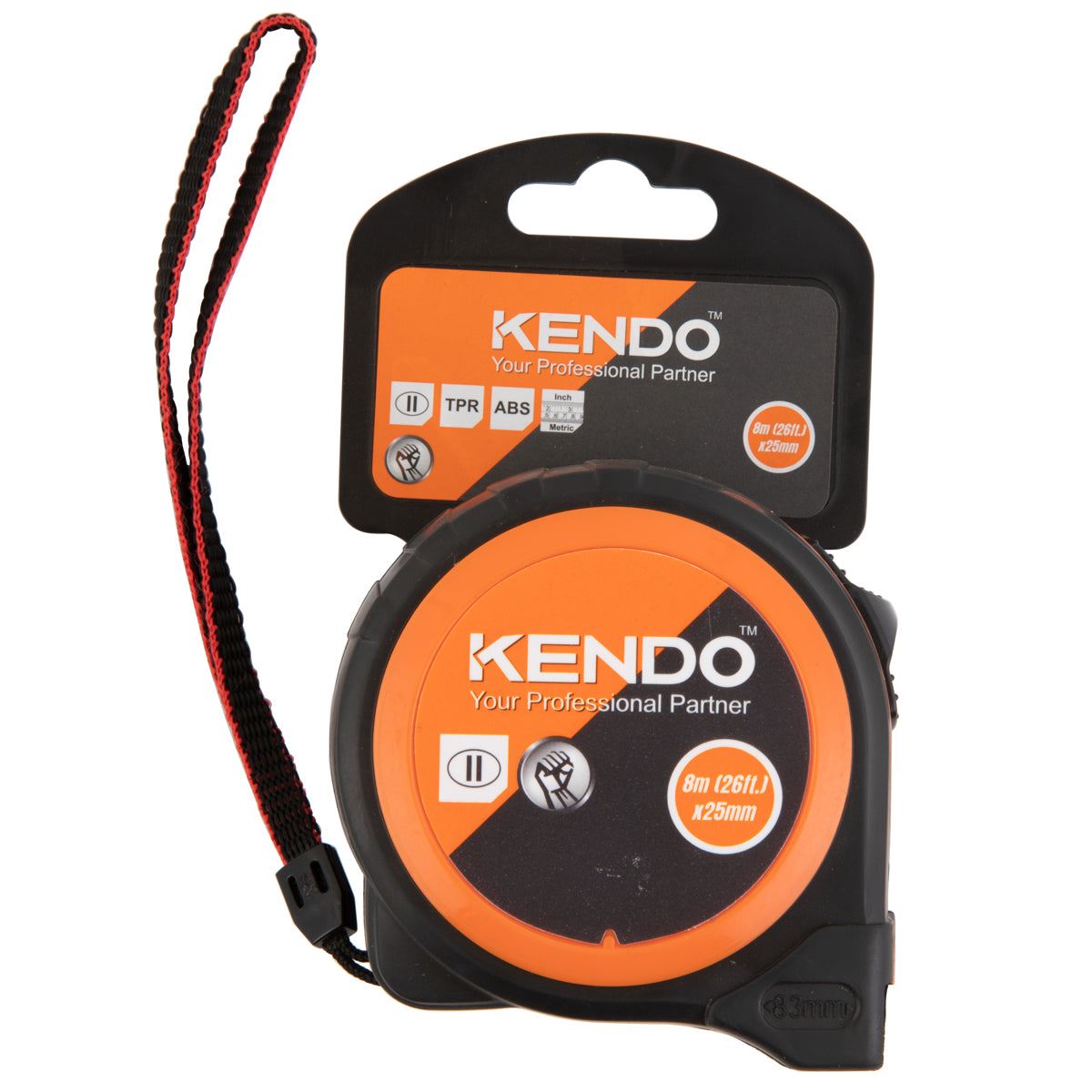 Kendo Metric & Inch Tape Measure 8m/26ft