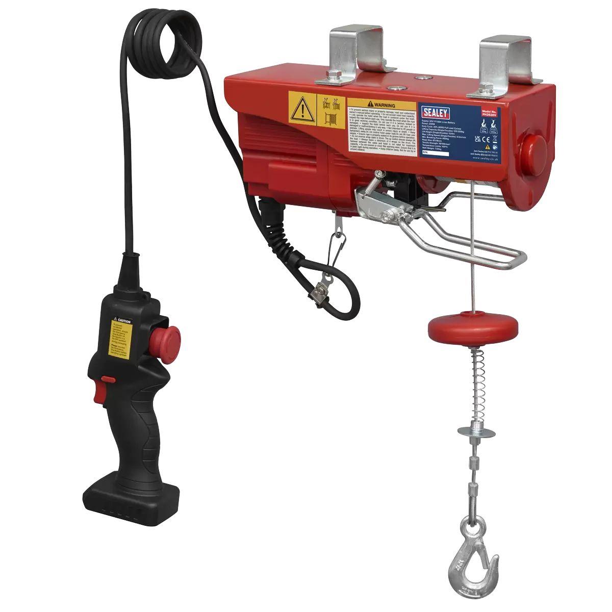 Sealey PH2520V 20V Battery Powered Hoist Capacity Single Cable 125Kg