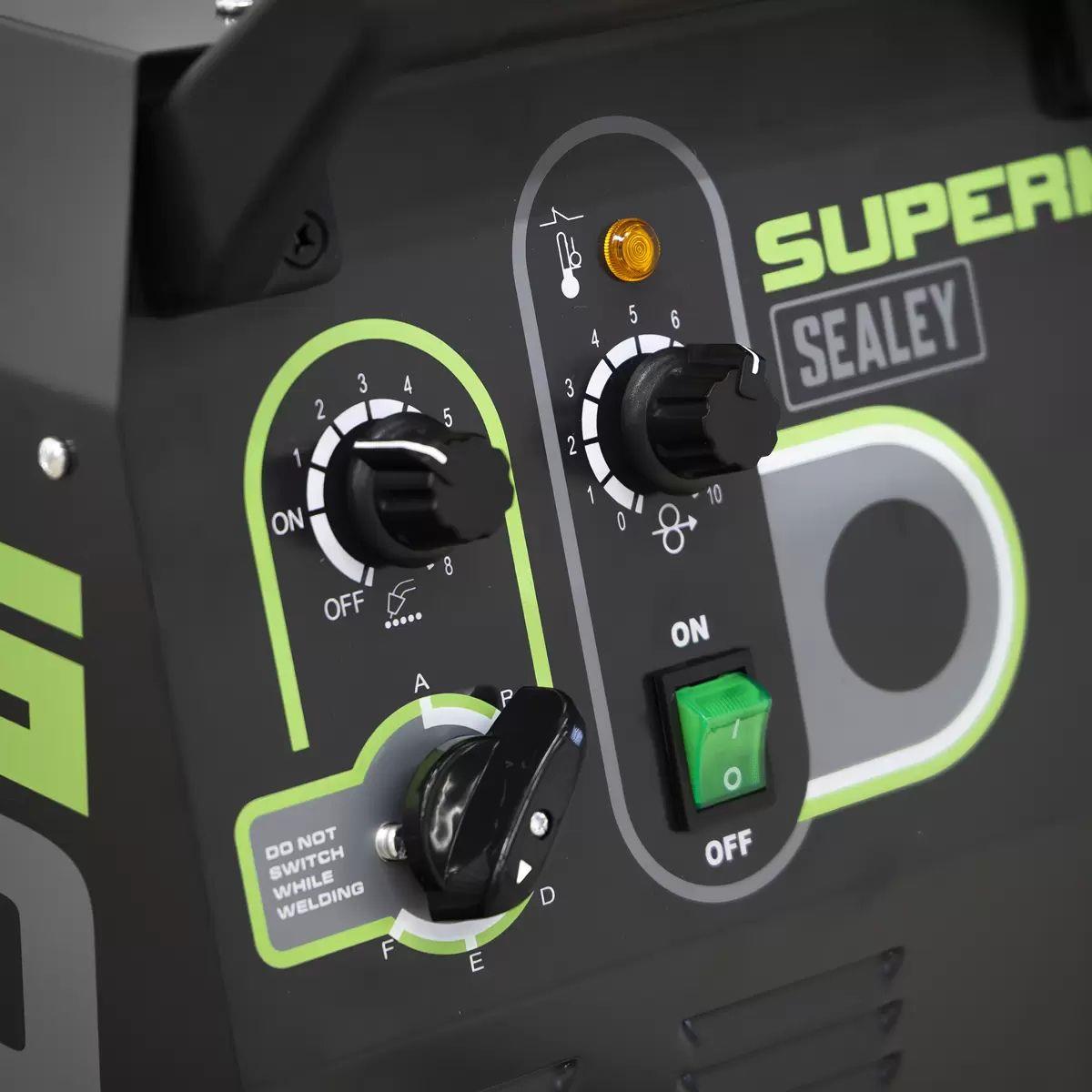 Sealey SUPERMIG200 200A Professional MIG Welder with Binzel Euro Torch 230V