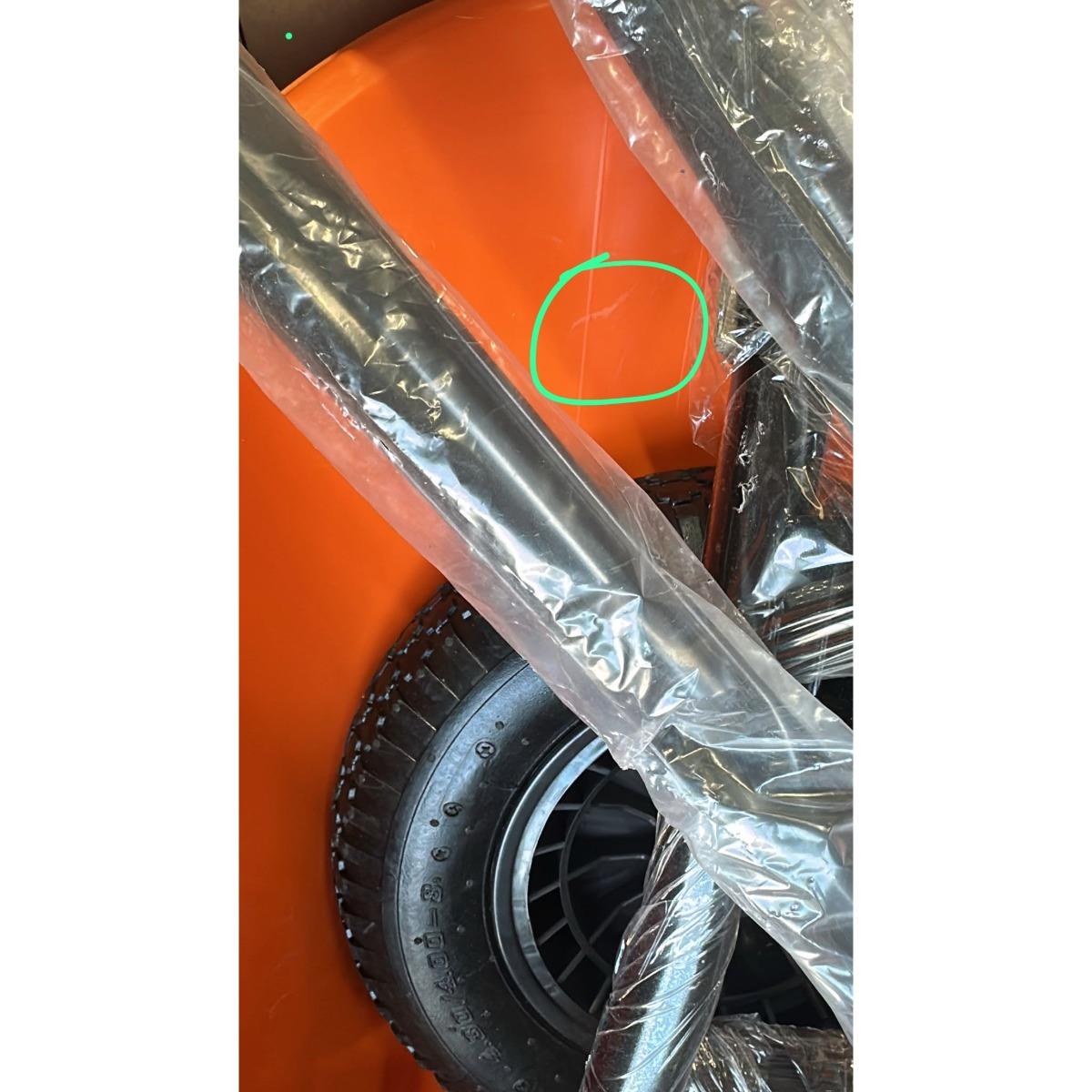 Excel Heavy Duty Wheelbarrow with 100L HDPE Tray Item Condition Damaged Box