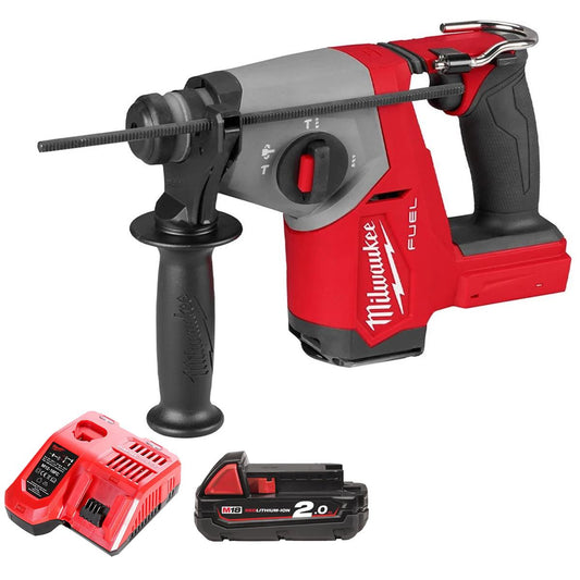 Milwaukee M18FHAC16-0 18V Fuel Brushless SDS-Plus Hammer Drill With 1 x 2.0Ah Battery & Charger