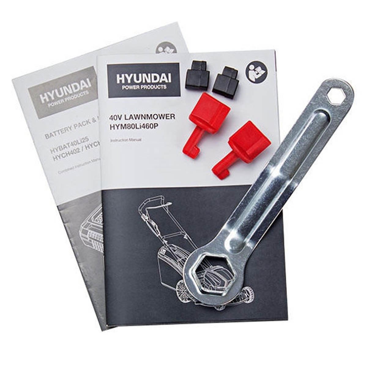 Hyundai HYM80LI460P 80V Cordless Lawn Mower 45cm With 2 x 2.5Ah Li-Ion Battery Powered & Charger