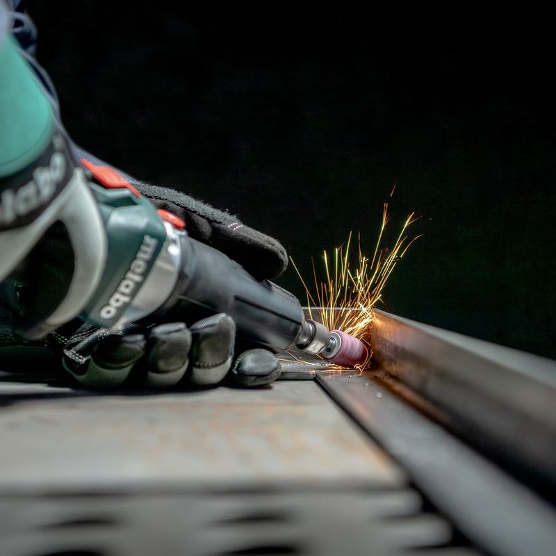 Metabo GVB 18 LTX BL 11-28 18V Brushless Die Grinder with Variable Speed & Brake with 1 x 4.0Ah Battery Charger & Bag