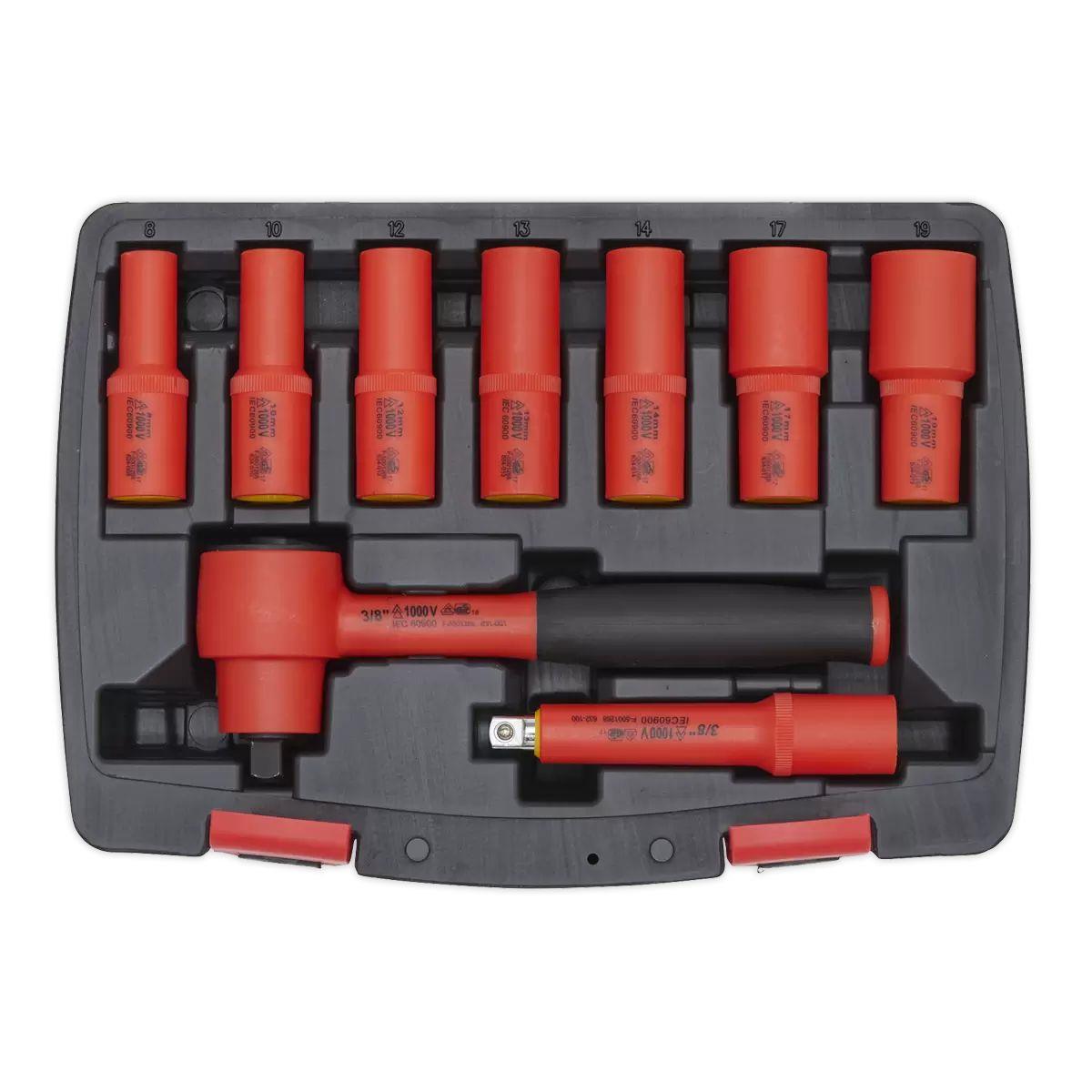 Sealey AK7942 Insulated Socket Set 9pc 3/8
