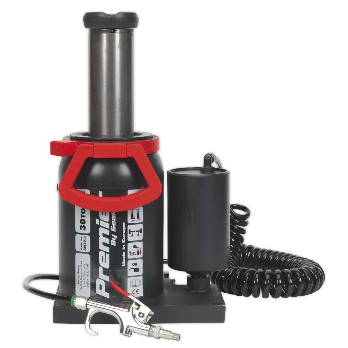 Sealey AM30 Bottle Jack 30 Tonne Manual/Air Hydraulic
