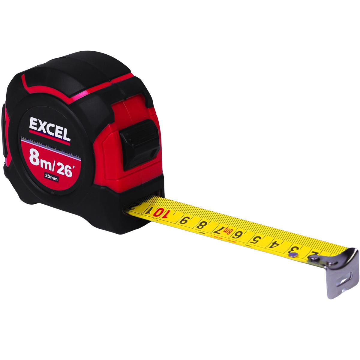Excel Tape Measure 8m/26ft CR-8G79X Pack of 10