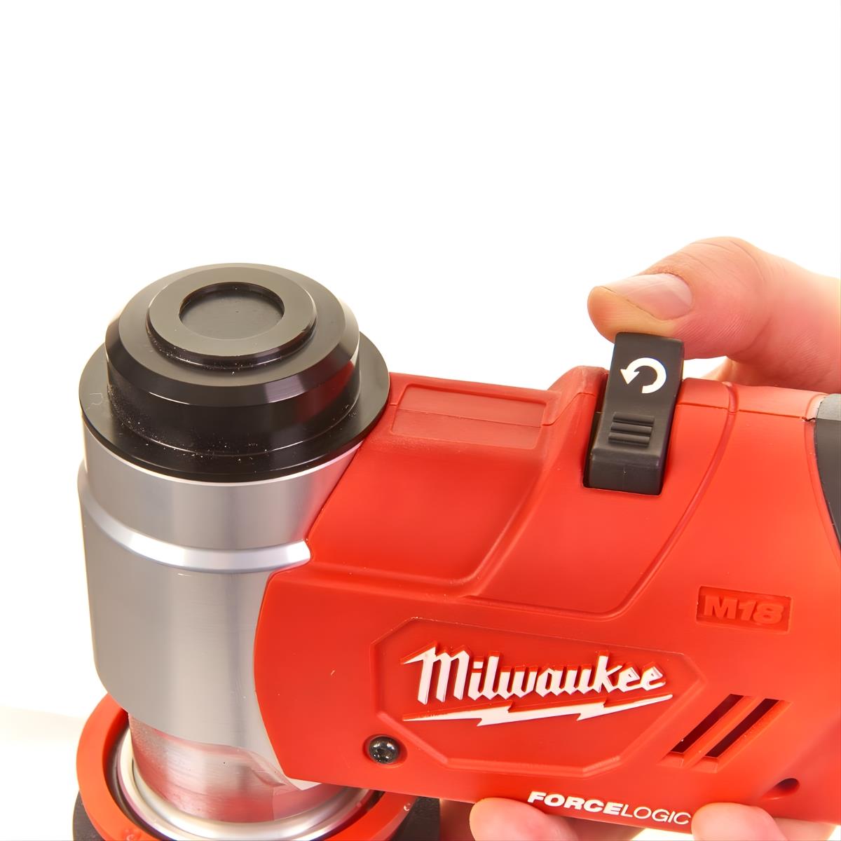 Milwaukee M18HKP-201CA 18V Brushless Force Logic Hydraulic Knockout Punch with 1 x 2.0Ah Battery Charger & Case 4933451205