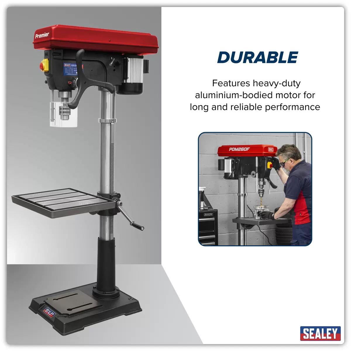 Sealey PDM260F Pillar Drill Floor 12-Speed 1710mm Height 230V