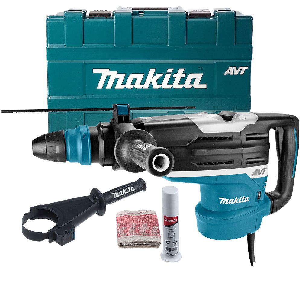 Makita HR5212C/2 52mm 2-Mode SDS-Max Rotary Demolition Hammer With AVT 240V