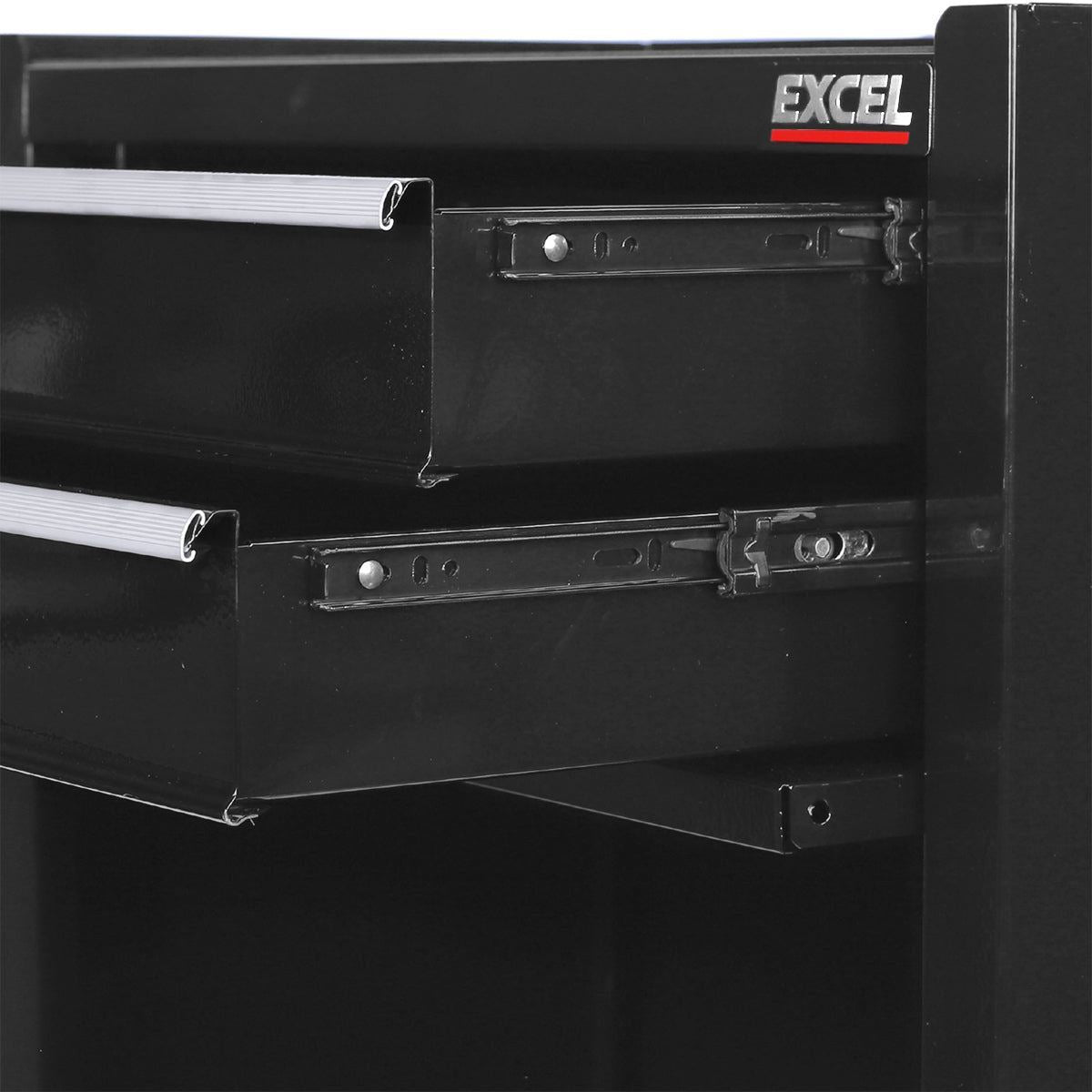 Excel Roller Tool Chest Cabinet 8 Drawers Storage Toolbox Black Item Condition Box Opened Never Used