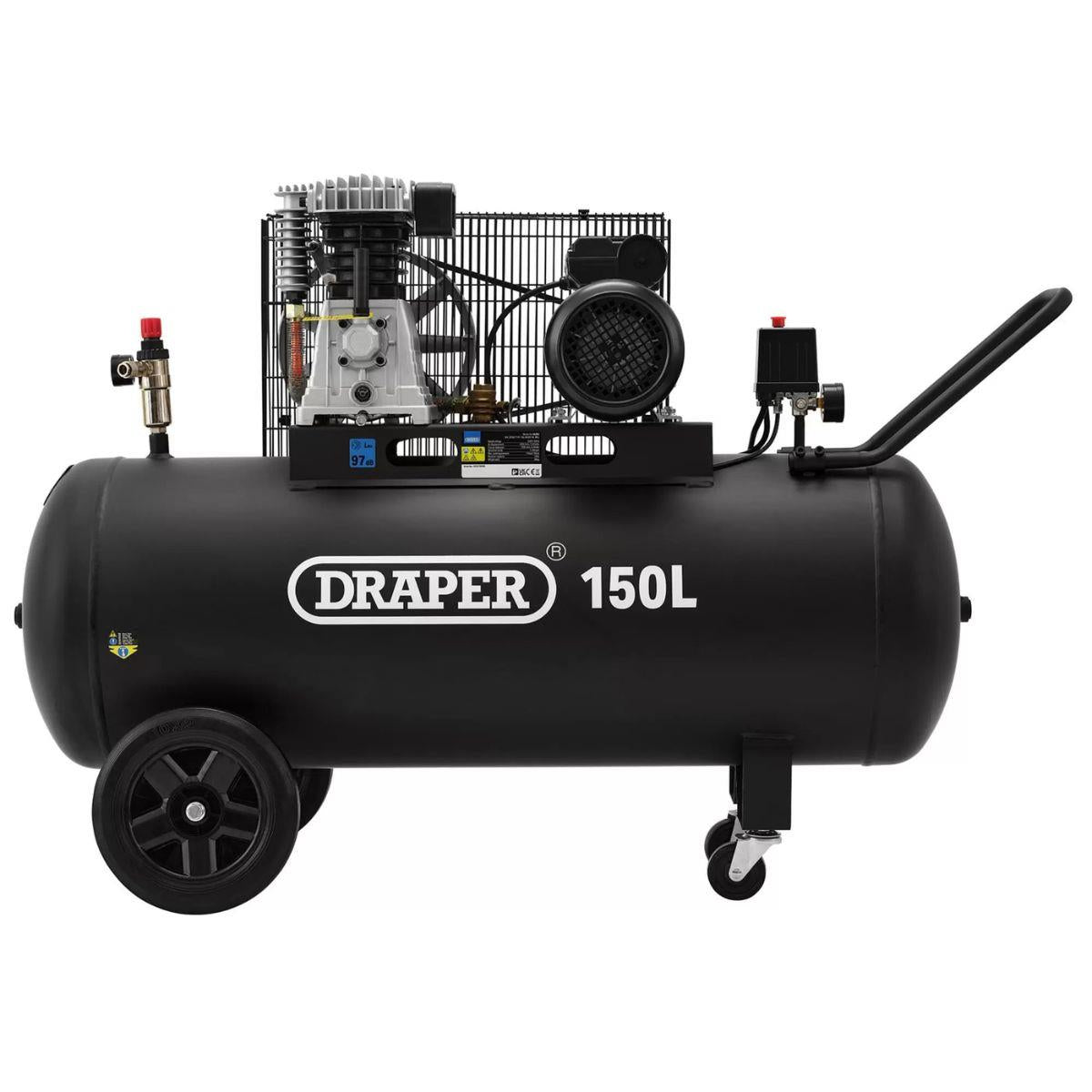 Draper Tools DA150/369M 150L Belt-Driven Air Compressor 2.2kW/230V 55305