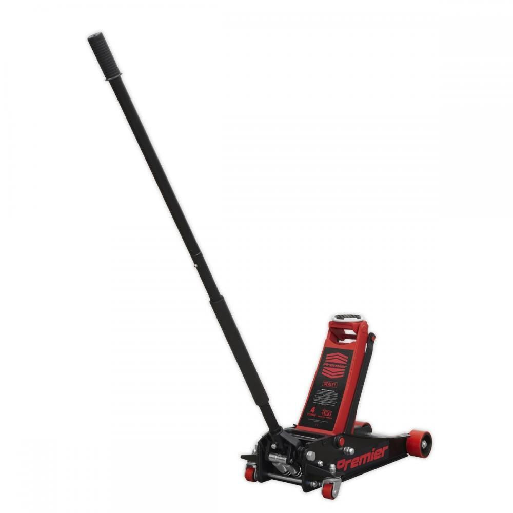 Sealey 4040AR Trolley Jack 4 Tonne Ton Rocket Quick Lift Red Car Van Garage