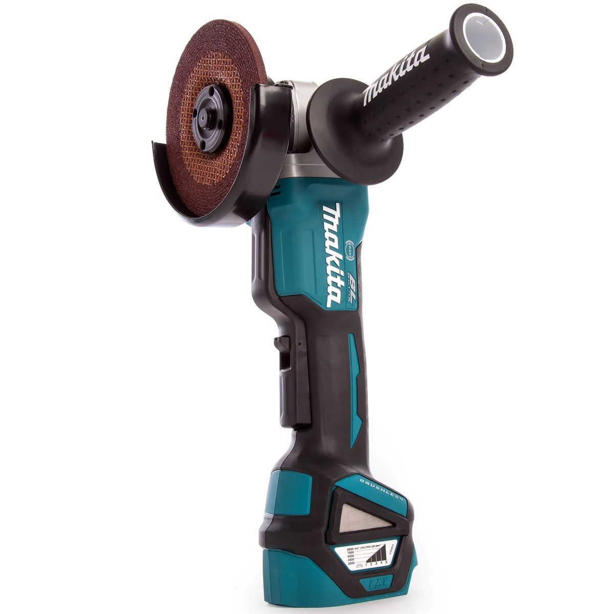 Makita DGA517Z 18V LXT Brushless 125mm Angle Grinder with 1 x 6.0Ah Battery & Charger
