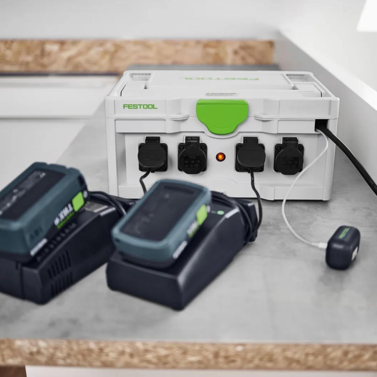 Festool SYS3-PH M 187 SYS-PowerHub Systainer with Integrated Sockets - 578574