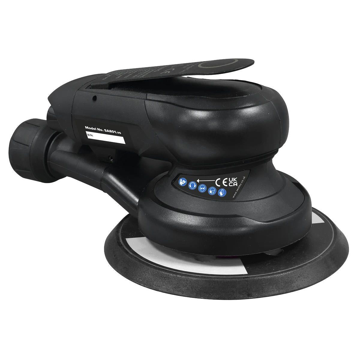 Sealey SA801 Air Palm Orbital Sander 150mm Dust-Free
