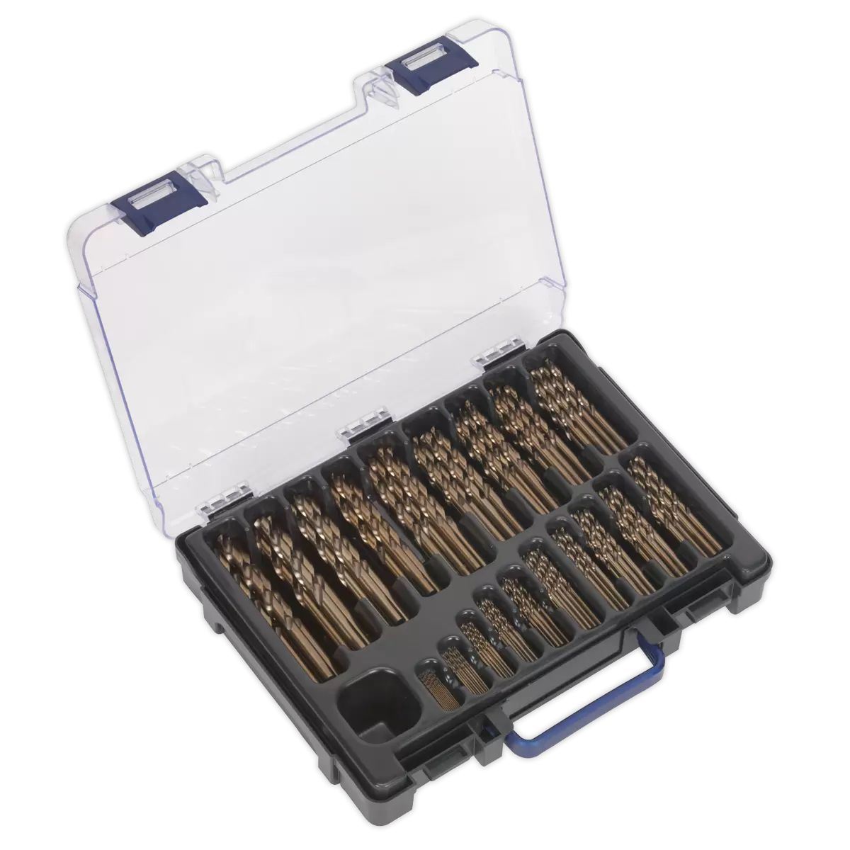 Sealey DBS170CB HSS Cobalt Fully Ground Drill Bit Assortment 1-10mm 170pc