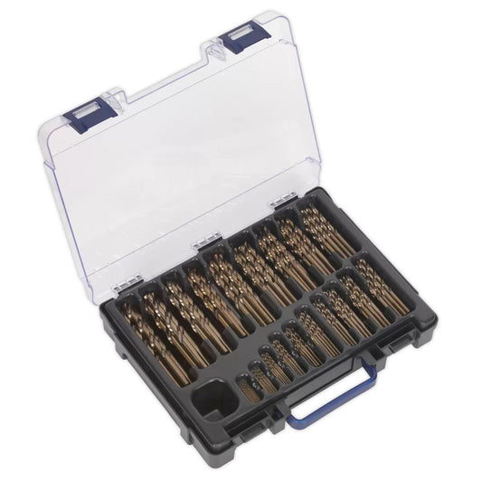Sealey DBS170CB HSS Cobalt Fully Ground Drill Bit Assortment 1-10mm 170pc