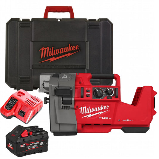 Milwaukee M18FRGRO114-0C 18V M18 FUEL Brushless Roll Groover With 1 x 8.0Ah Battery Charger & Case