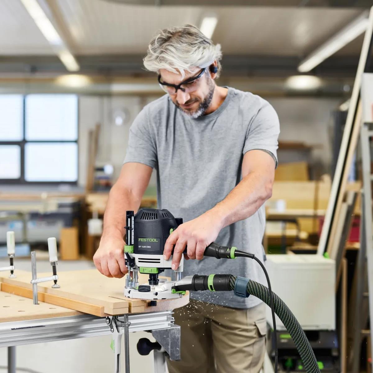 Festool OF 1400 EBQ-Plus 230V Router with Light Module & Case 578942
