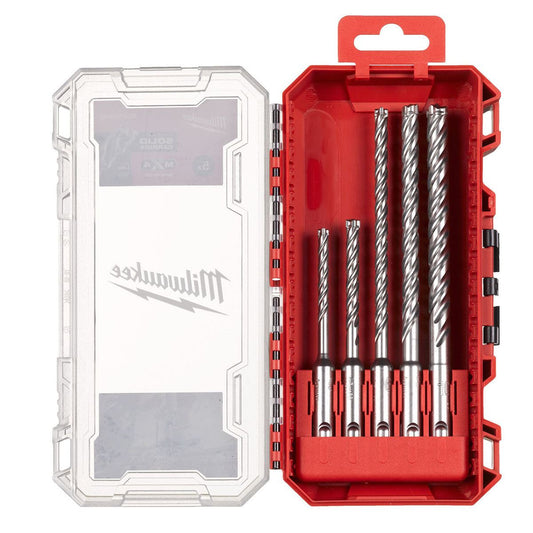 Milwaukee 5 Piece SDS+ MX4 Drill Bit Set 4932500063