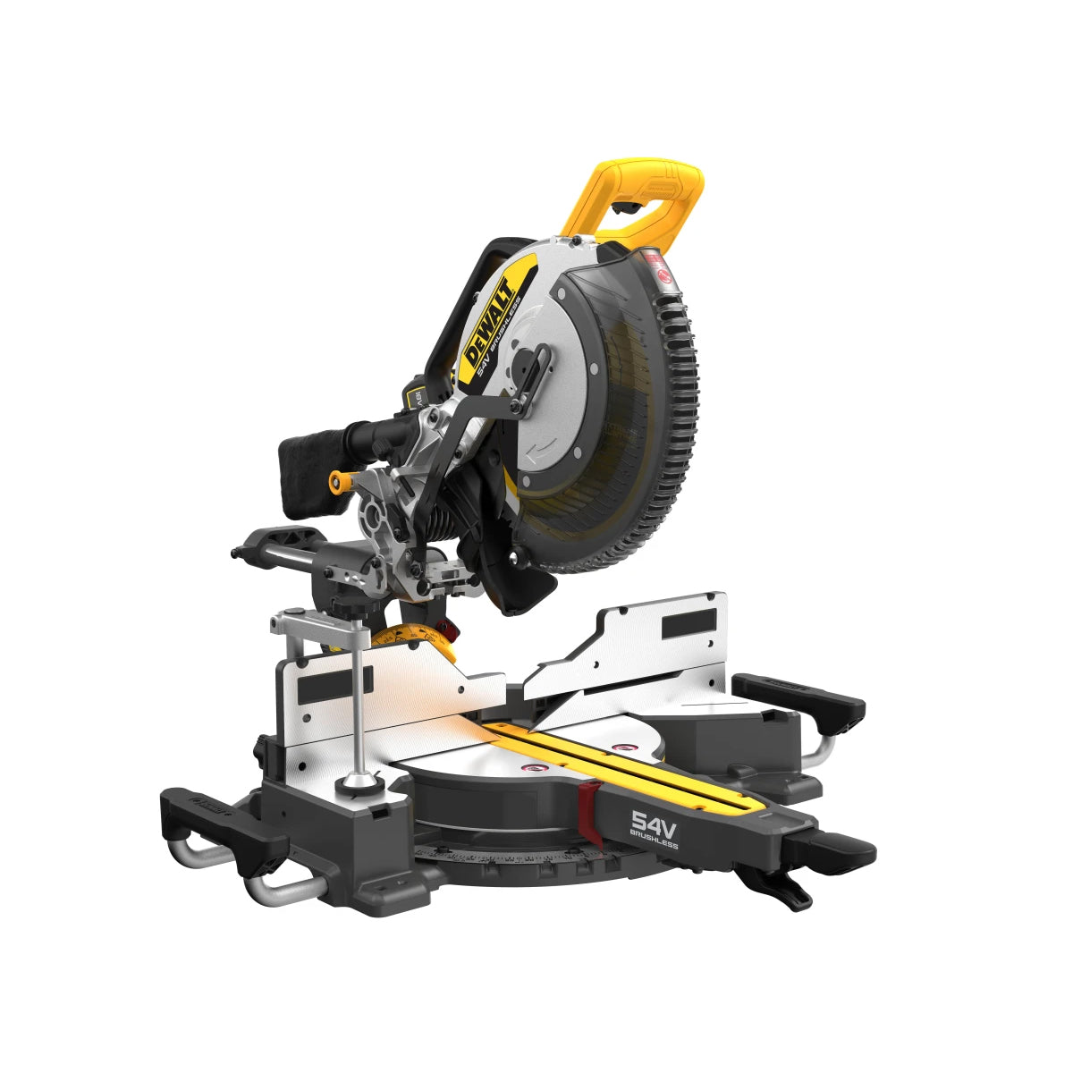 Dewalt DCS781X2 54V XR FlexVolt 305mm Crosscut Sliding Mitre Saw With 2 x 9.0Ah/3.0Ah Batteries Charger