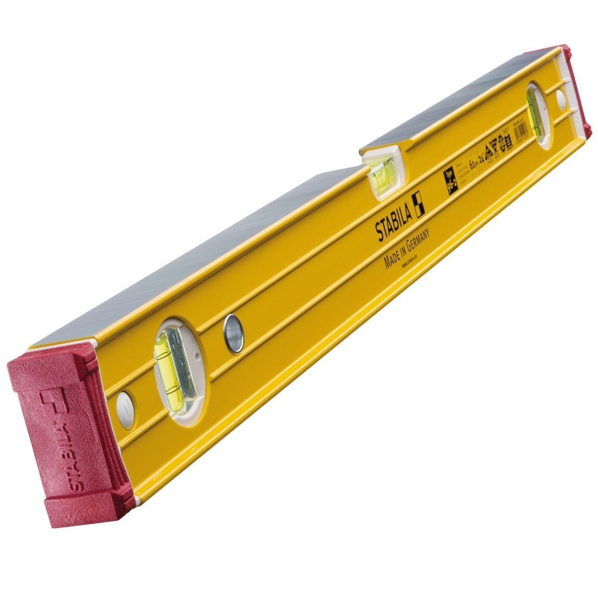 Stabila 96-2 Double Plumb Ribbed Box Level 60cm + 120cm Twin Pack