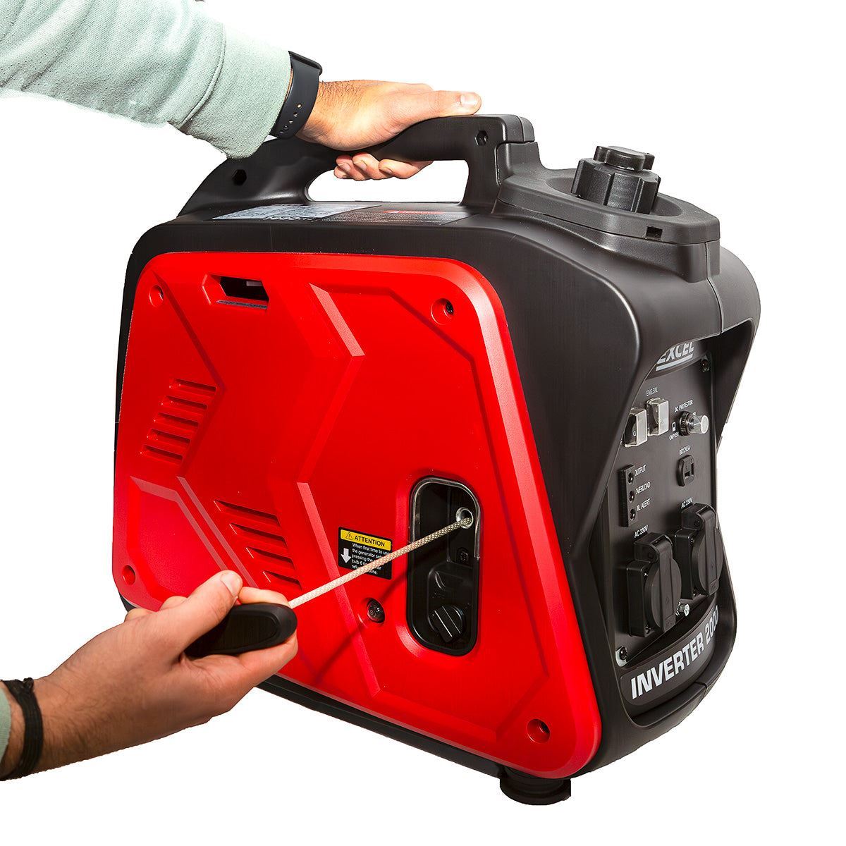Excel Petrol Inverter Generator 4-Stroke Engine - 1200W Power Output, 60CC for Reliable Outdoor use Item Condition Damaged Box